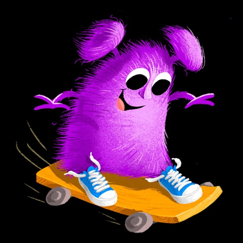 Cool funny Skate Monster Math Batt