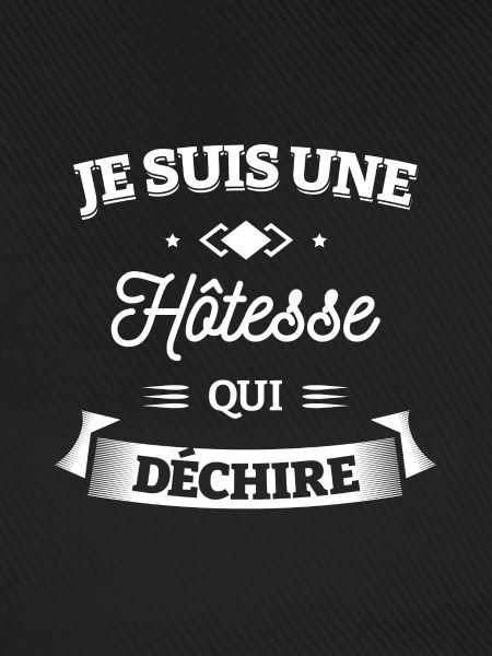 HÔTESSE QUI DÉCHIRE