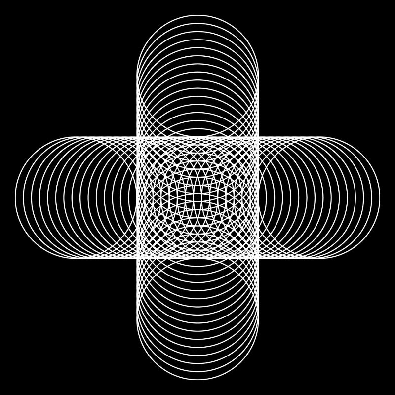 Four Circles / weiß