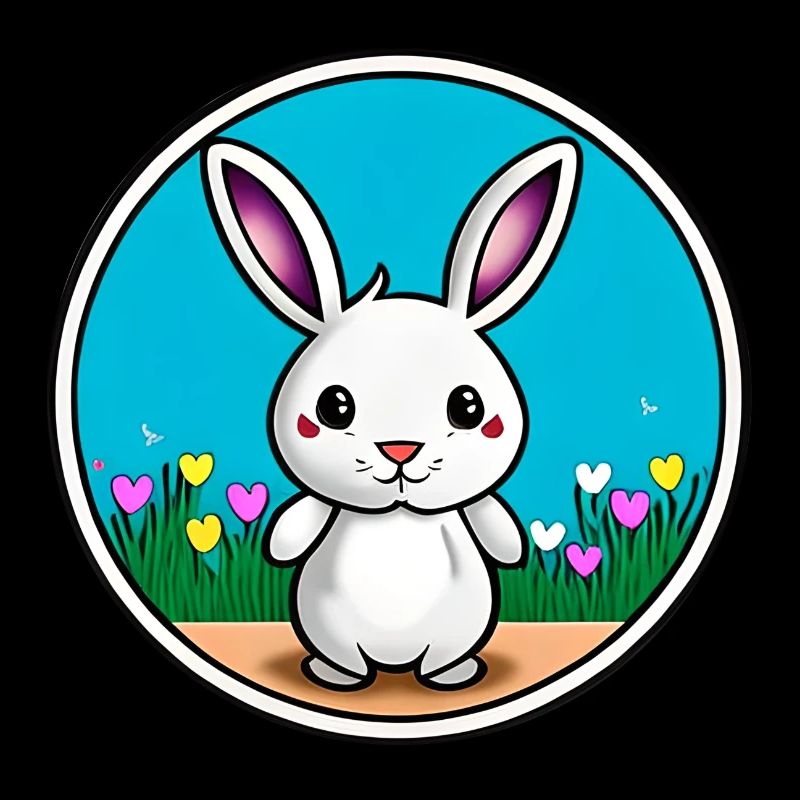 Lapin de Pâques mignon