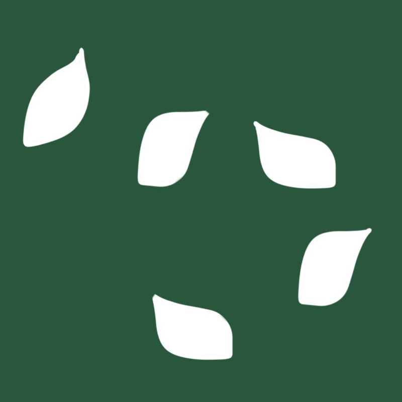Five Leaves Leaf Pattern Tree