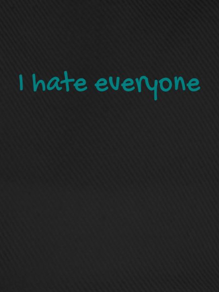I hate everyone