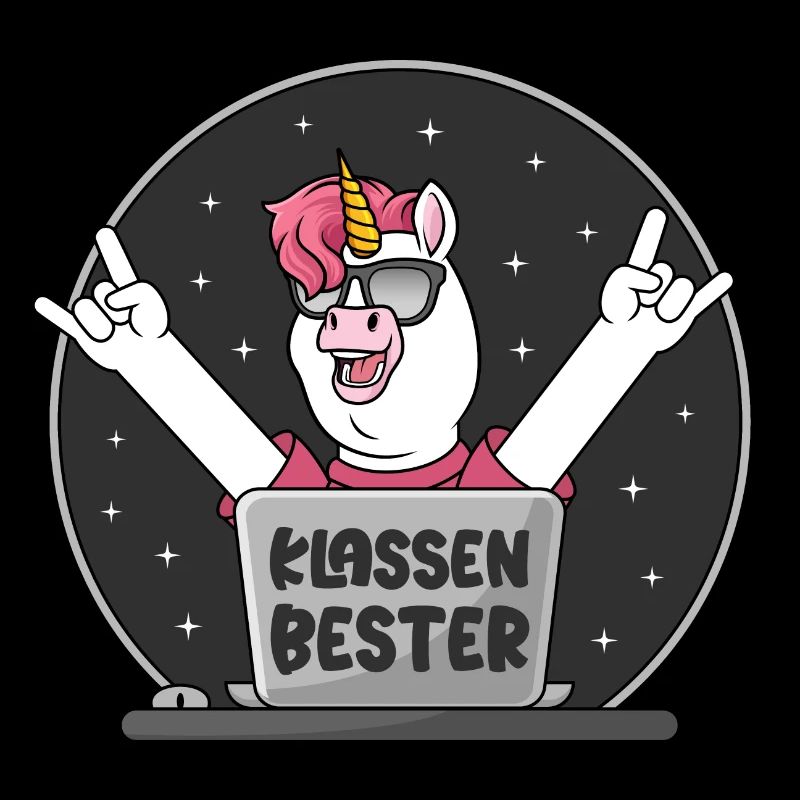 Bester in der Klasse Schule Einhorn Klassenbester