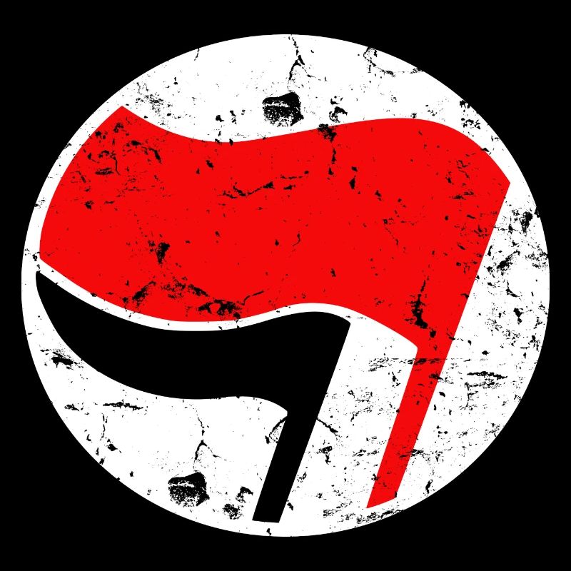 Antifa-Logo einfacher Grunge