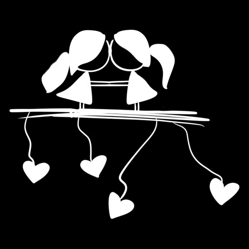 lesbisches Pärchen liebe symbol