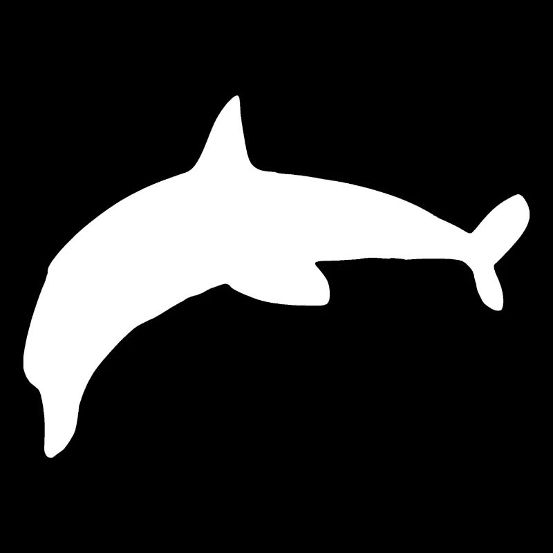 Delfin Symbol Tier blau
