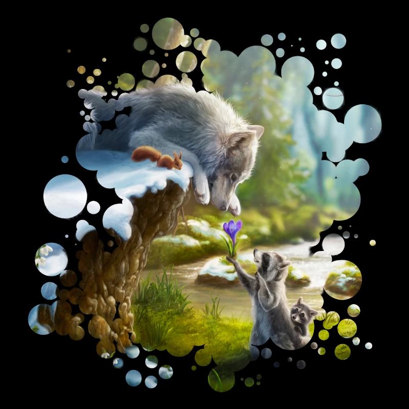 Freunde (Wolf & Waschbär)