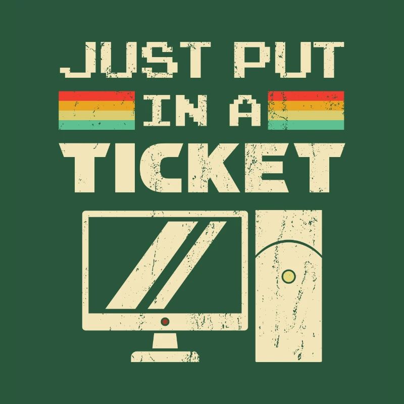 Mettez simplement un ticket pour le service d'assistance et le support technique