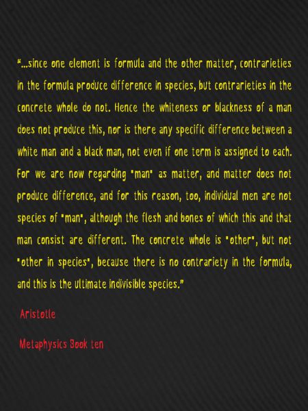 Aristotle Metaphysics Book ten