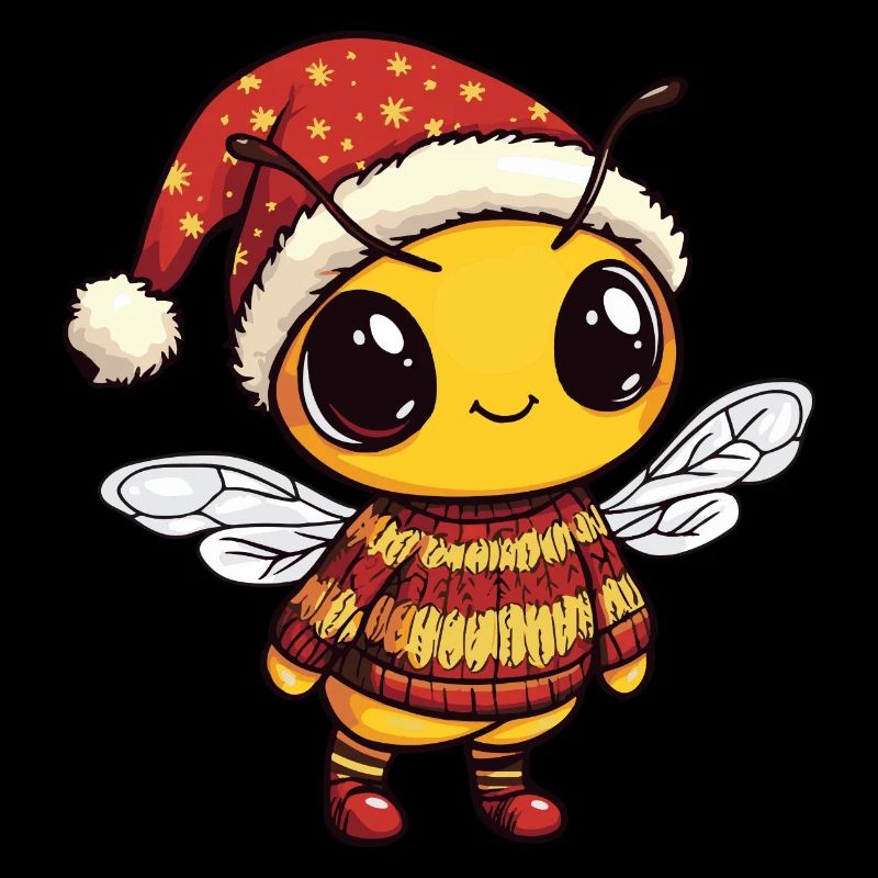 Bande dessinée de Noël abeille
