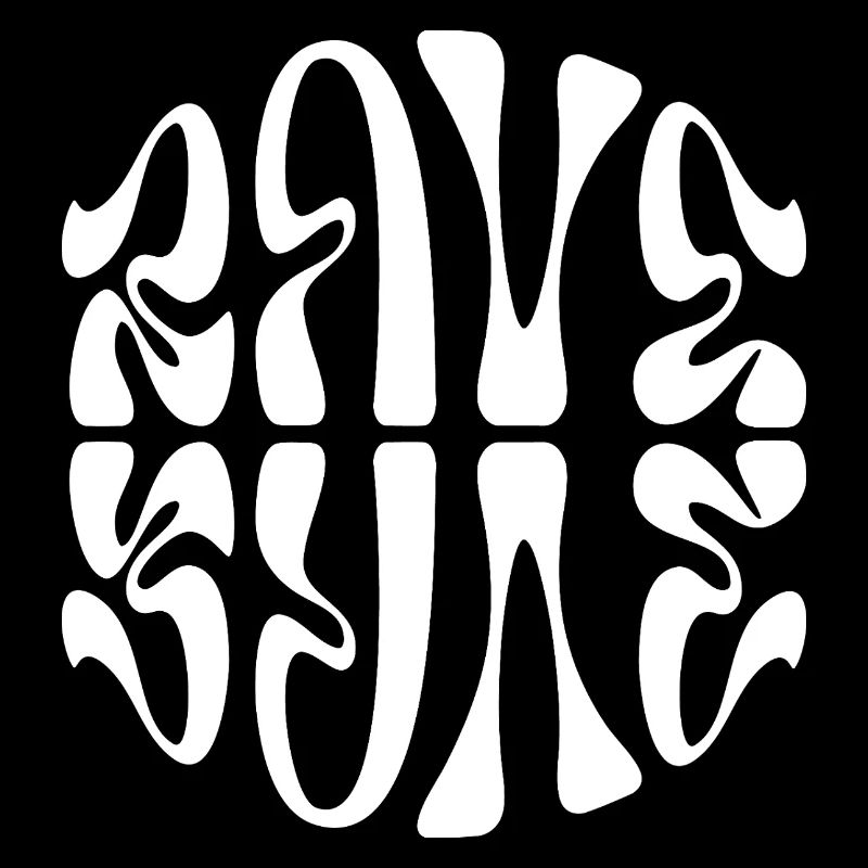 Conception typographique de musique rave