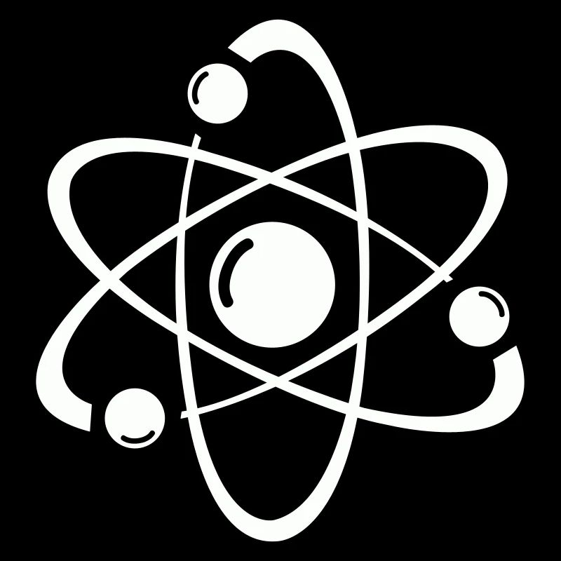 Atomic Model Line Art