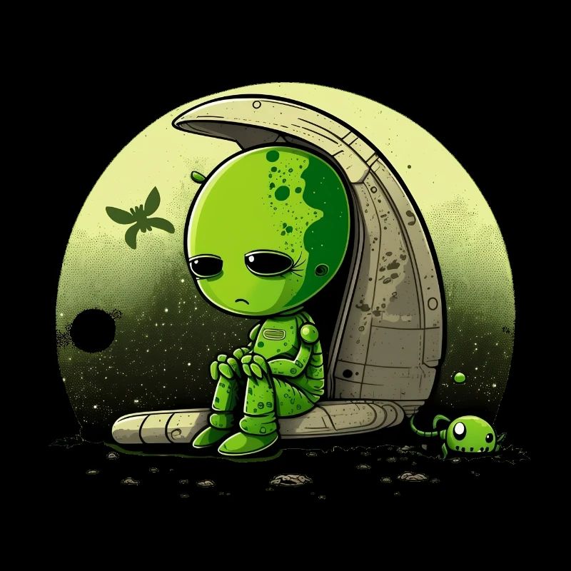Trauriger Alien