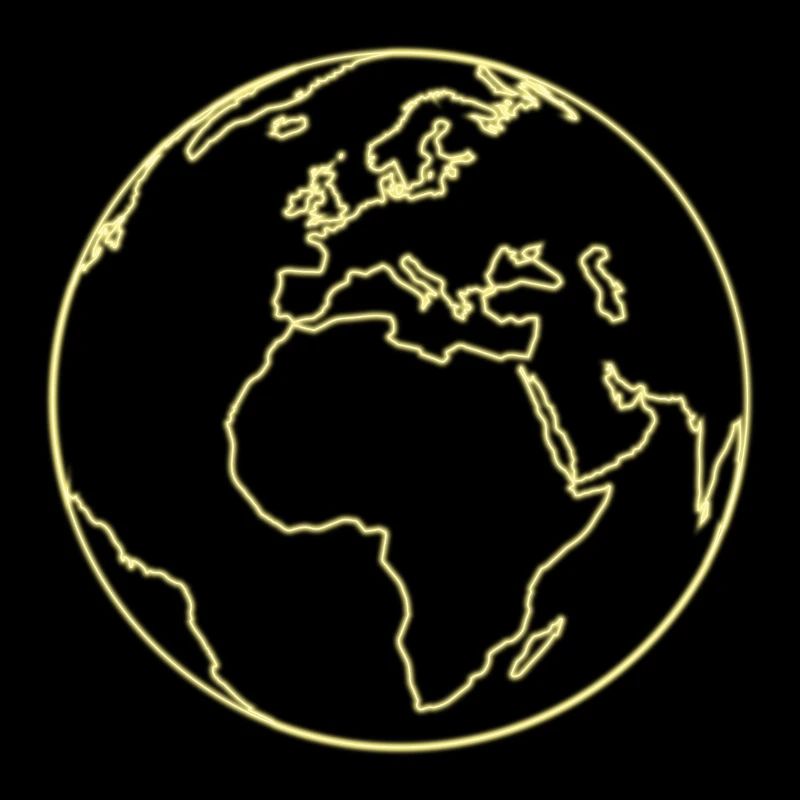 terre jaune fluo