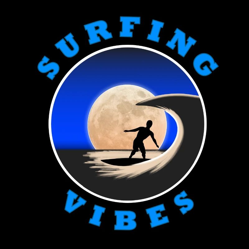 Surf Vibes - Lune - Surfeur