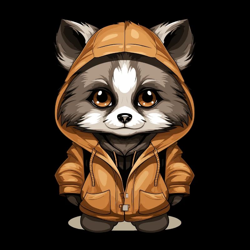 Waschbär - Kawaii Style