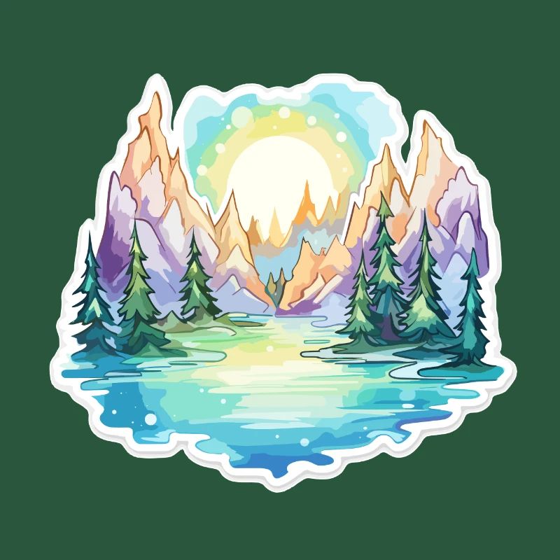 Landschaft - Illustration
