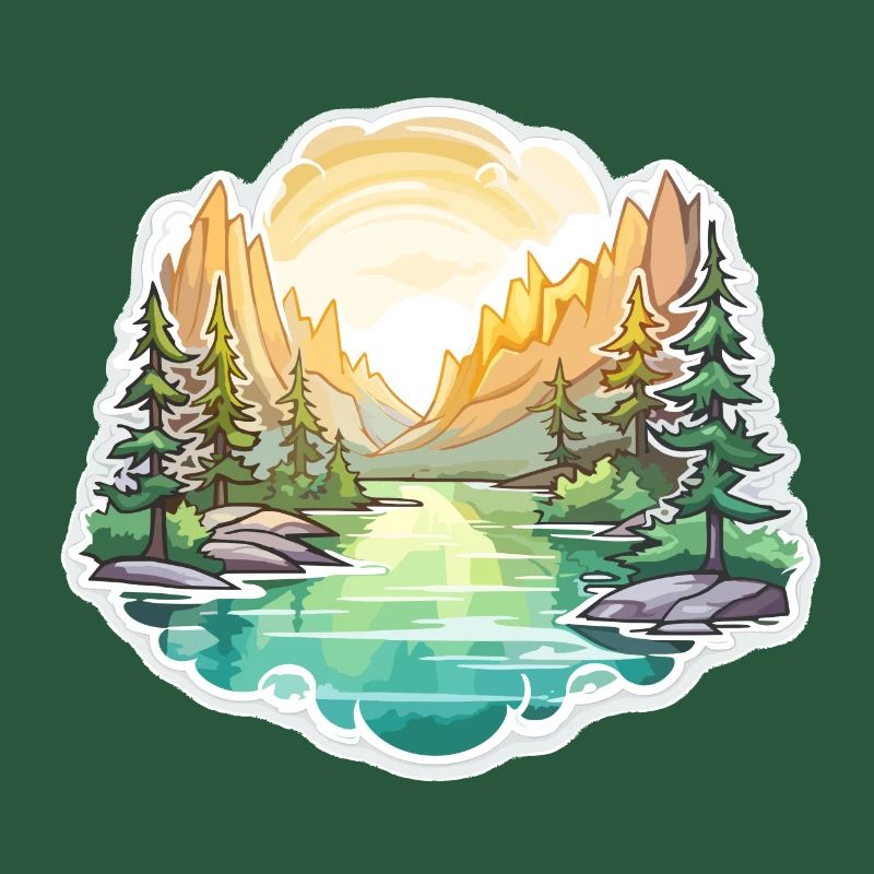 Landschaft - Illustration