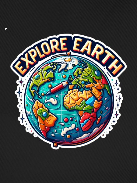 Explore Earth - Erde Illustration