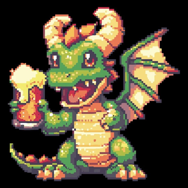 Bière Dragon Pixel
