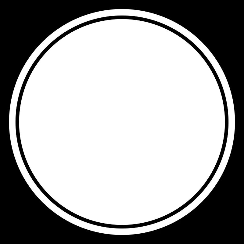 Cercle blanc auto-conception