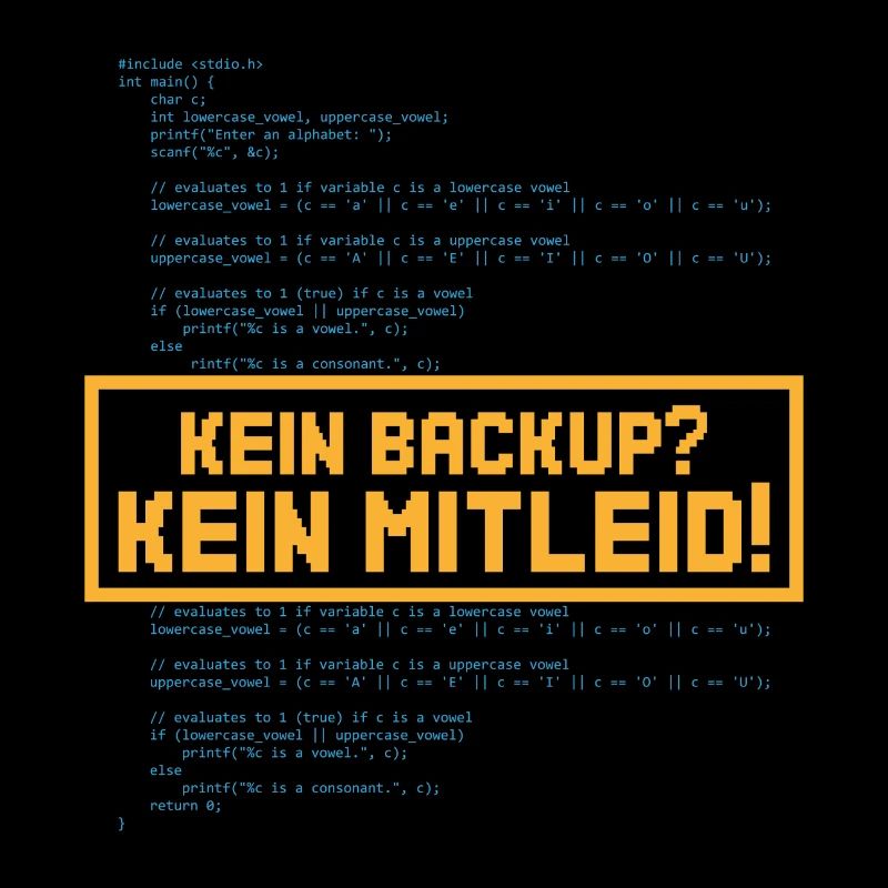 Kein mitleid Programming Informatic Geschenk