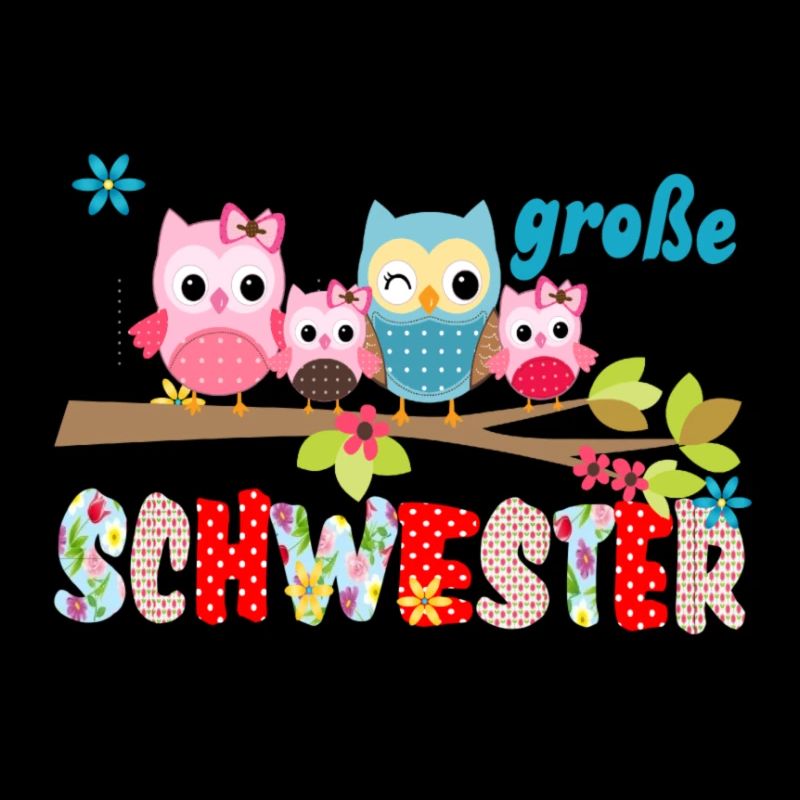 große Schwester Vogelfamilie