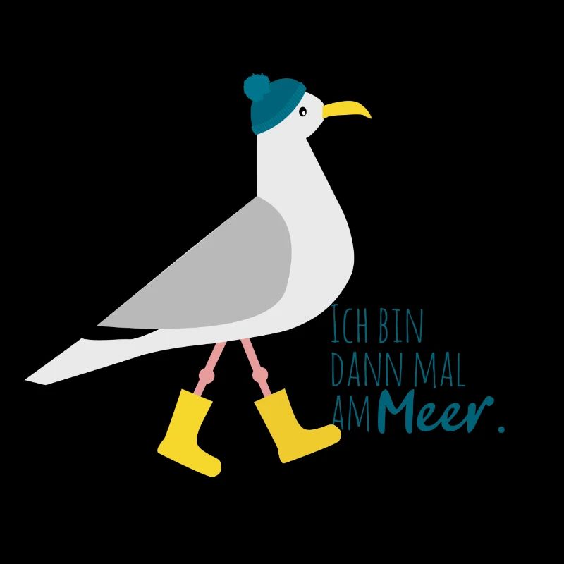 Ich bin dann mal am Meer | Möwe