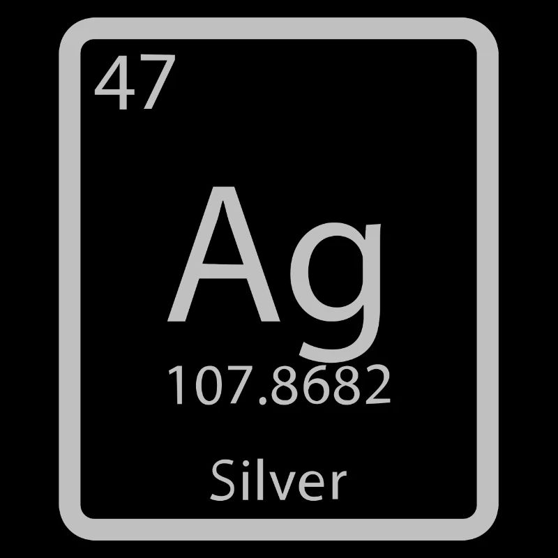 Silber Argentum chemisches Element Periodensystem