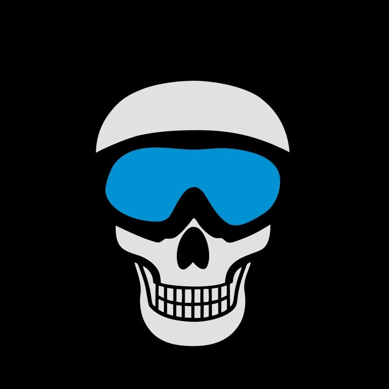 Skiing Skull