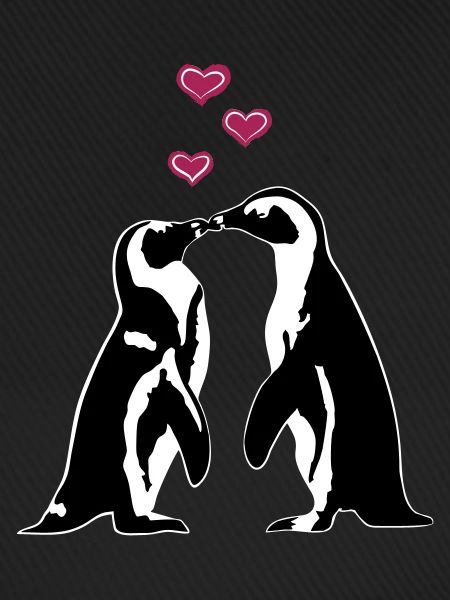 Verliebte Pinguine