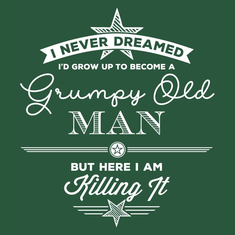 Grumpy Old Man white edition