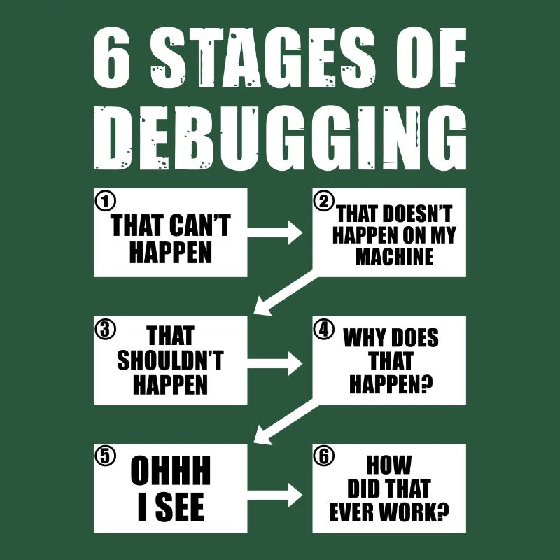 6 Stufen des Debug-Programmierer-Geschenks