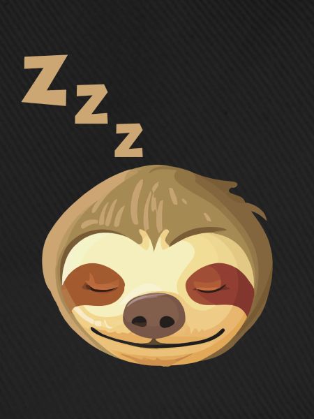 Sleeping Sloth Face