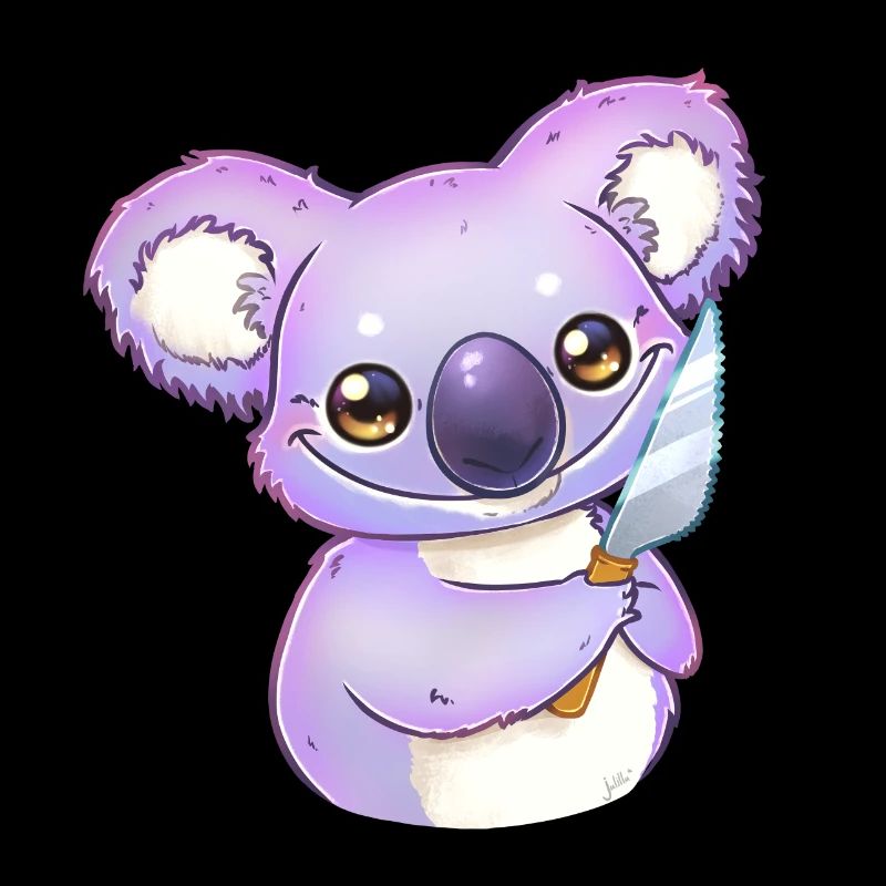 Koala mit Messer