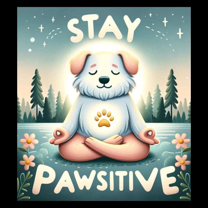 stay pawsitive dog