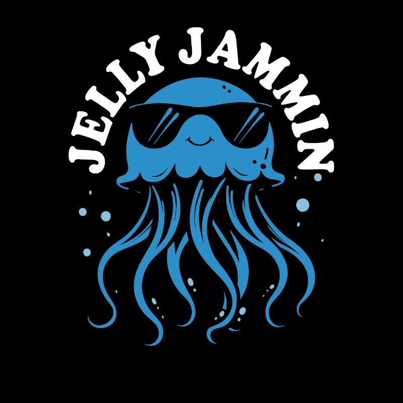 Méduse Jelly Jammin avec tentacules, créatures marines