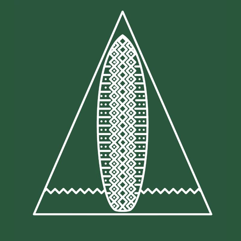 Surf Triangle (monochrome blanc)