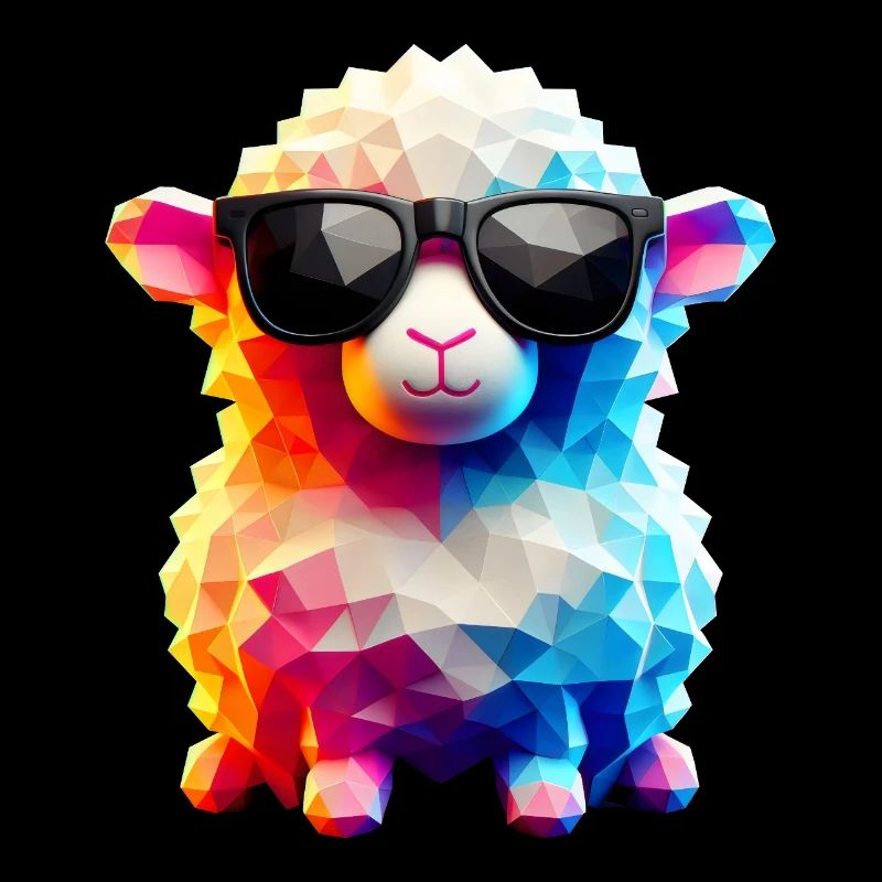 Coole Lammfell-Sonnenbrille