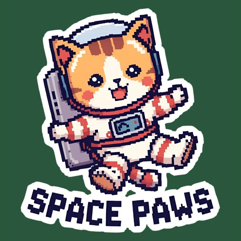 Space Paws – Pixel Cat in Space