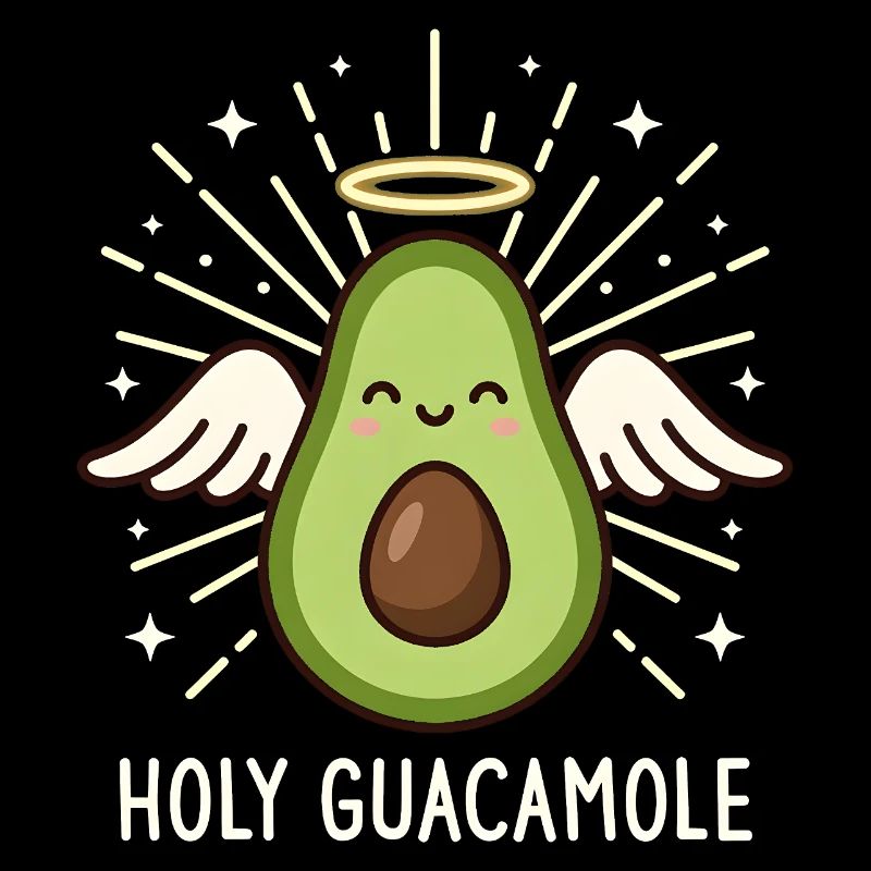 Heiliger Guacamole süßer Avocado-Engel