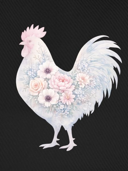 Hahn Blumen Aquarell
