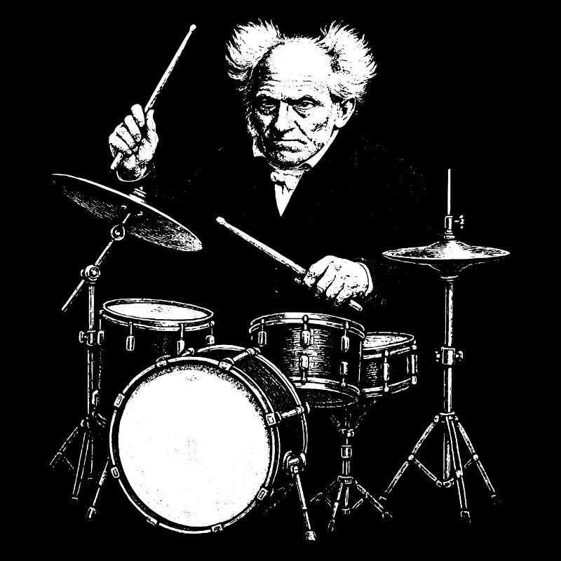 Schopenhauer Drummer Burst Silhouette