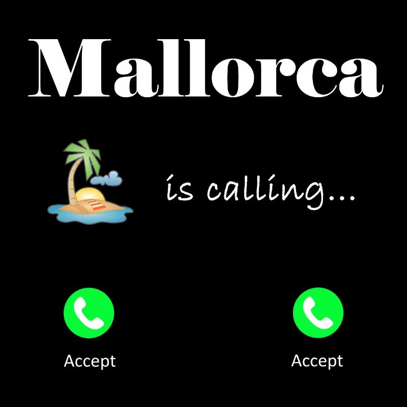 Mallorca is calling, Lustiges Geschenkidee Palme