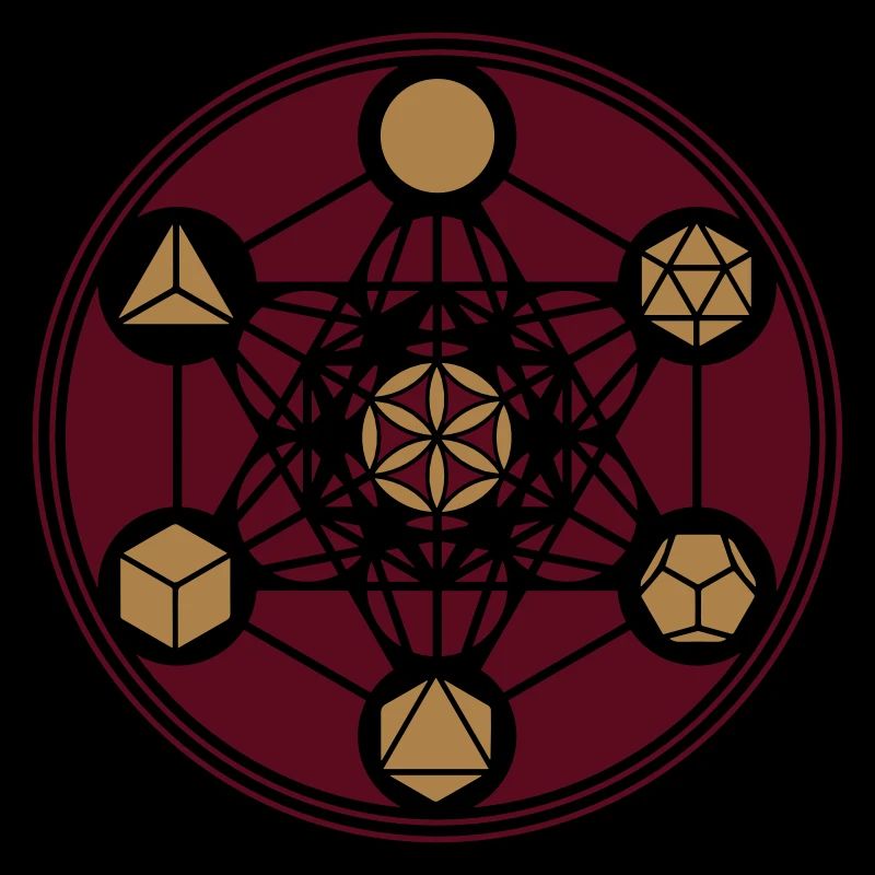 Solides platoniques, Metatrons Cube, Fleur de vie