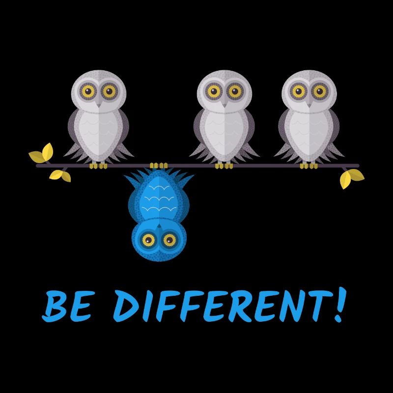 Be Different Owls Rebell Anarchy Unique