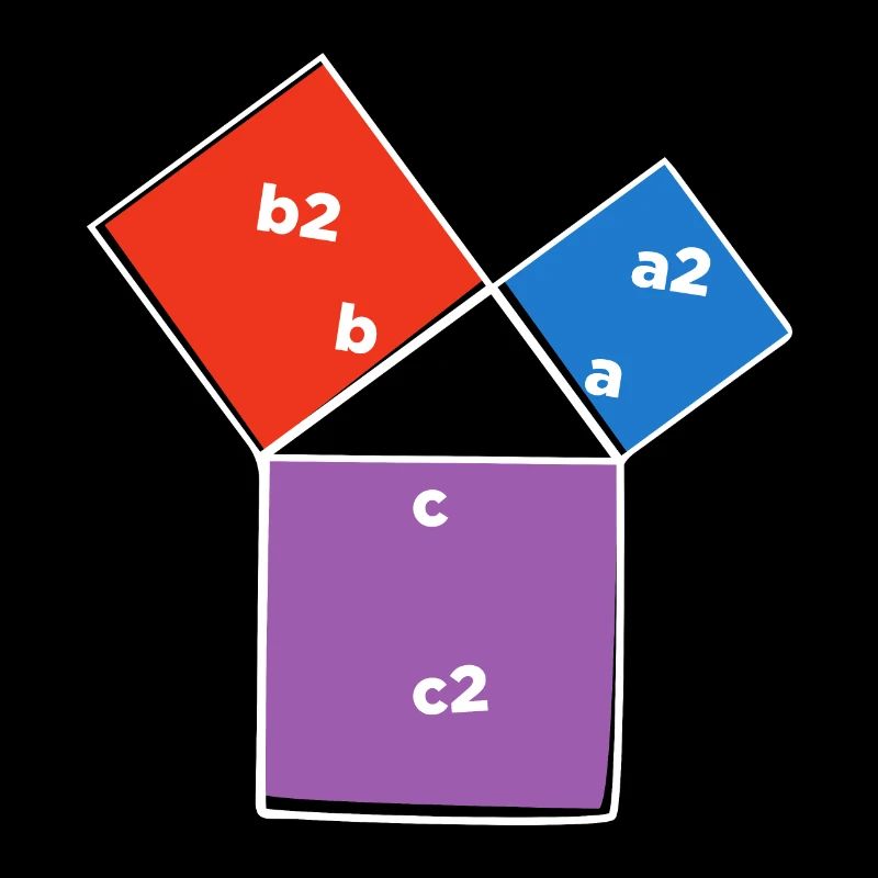 Pythagorean theorem triangle math lover poison
