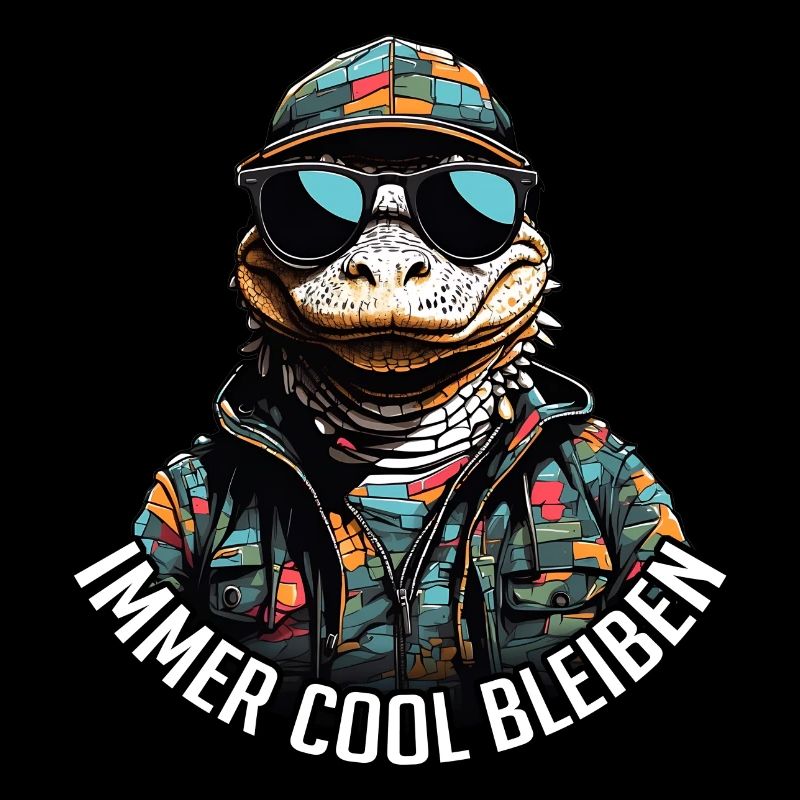 Cool alligator crocodile with sunglasses