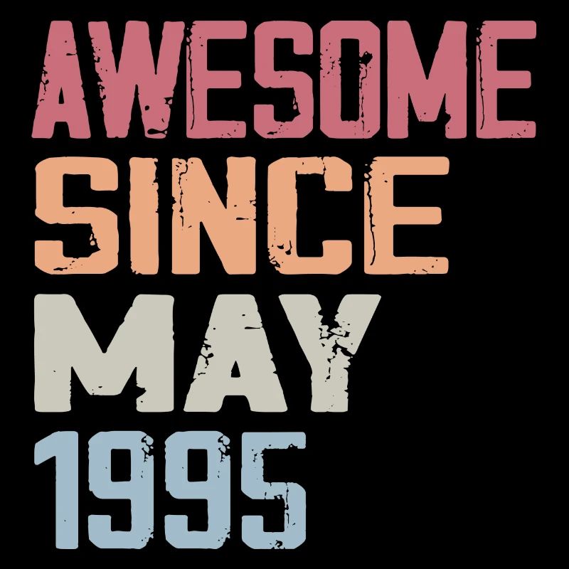 May 1995 Birthday 1995 Retro 1995 May Vintage