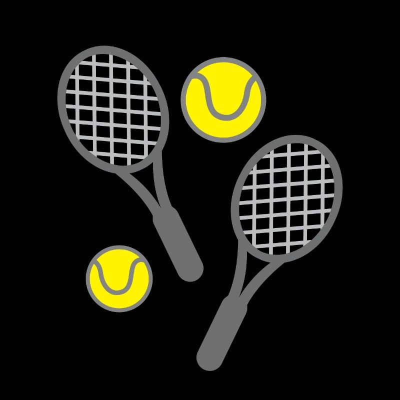 Tennisschläger und Bälle